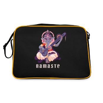 India God Shiva Hinduism Ganesha Deity - Retro Bag - black/gold - Back