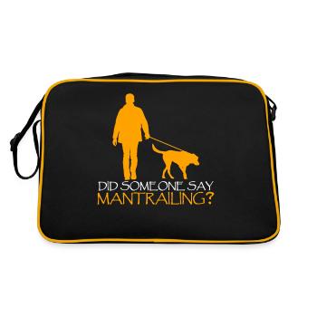 Mantrailing Recherche Chien Sniffer Chien Mantrailer - Sac Retro - noir/or - Dos