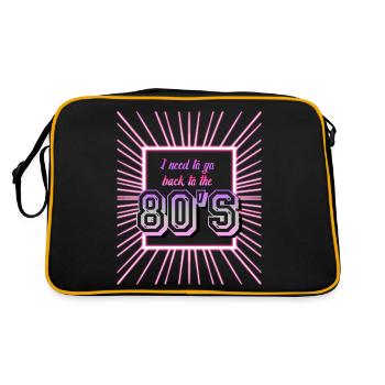 80s Disco Party 80s 1980 - Retro Bag - black/gold - Back