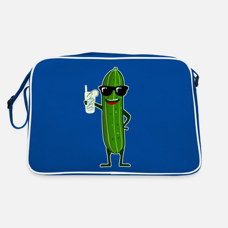 Concombre avec cocktail concombres Sac Retro