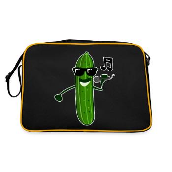 Le concombre chante les concombres chanteurs - Sac Retro - noir/or - Dos