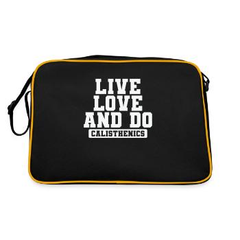 Vivre l’amour et faire Calisthenics Fitness - Sac Retro - noir/or - Dos