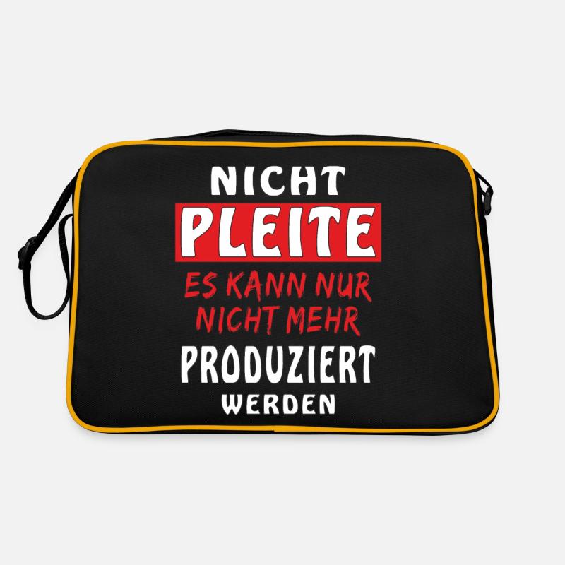 NICHT PLEITE Retro Tasche