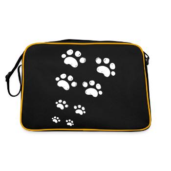 J aime mon chien - Sac Retro - noir/or - Dos