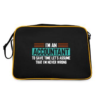 Comptable Cadeau Profession Finance Conseiller Fiscal - Sac Retro - noir/or - Dos