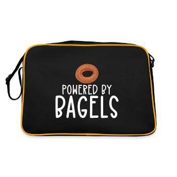 Bagel Food Gift Bagel - Sac Retro - noir/or - Dos