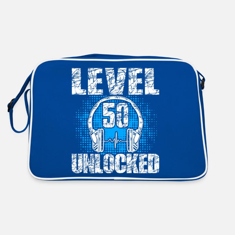 Level 50 Unlocked Birthday Gift 50 Years Retro Bag