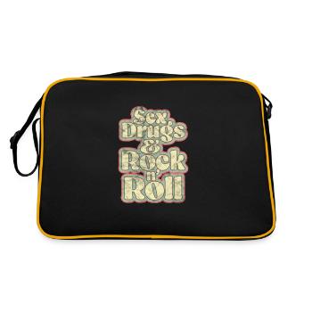 Hippy - Retro Bag - black/gold - Back