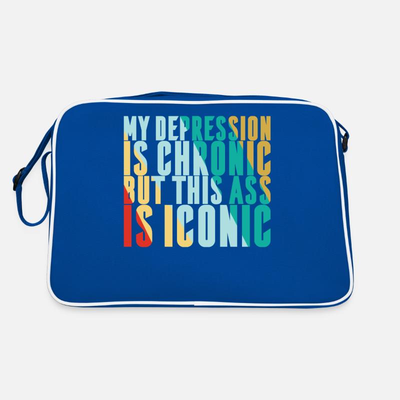 My depression is chronic Retro Bag