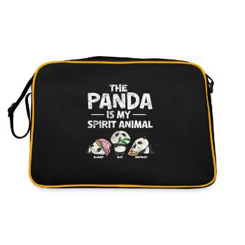 Panda - Sac Retro - noir/or - Dos