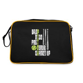 Softball - Sac Retro - noir/or - Dos