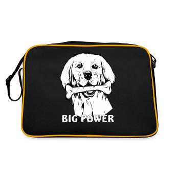 OS DE CHIEN GRAND POUVOIR - Sac Retro - noir/or - Dos