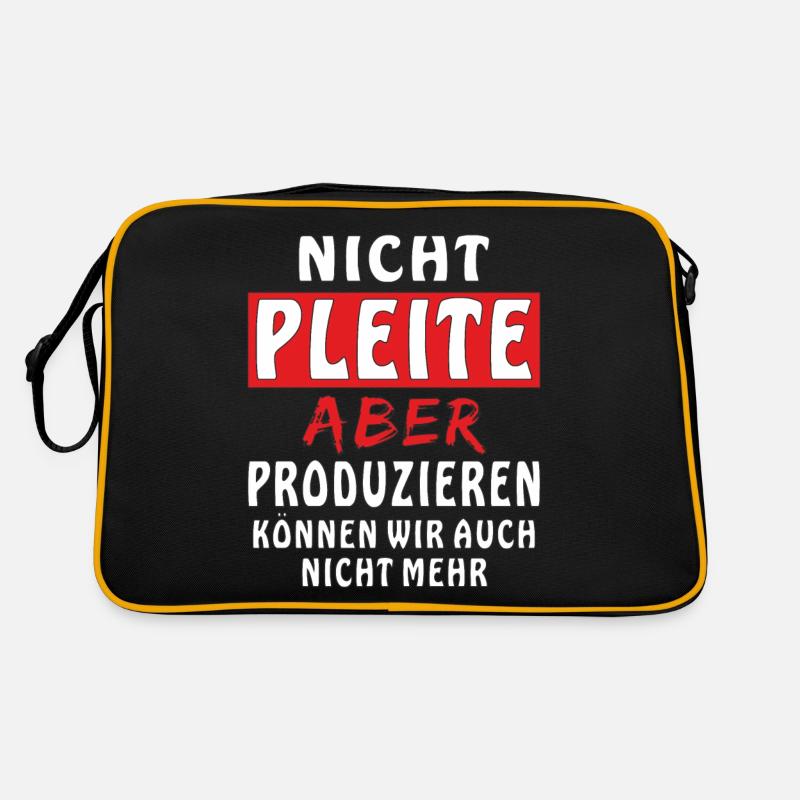 NICHT PLEITE Retro Tasche