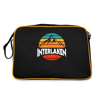Interlaken - Sac Retro - noir/or - Dos