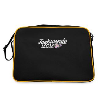 Taekwondo Mutter - Retro Tasche - Schwarz/Gold - Hinten
