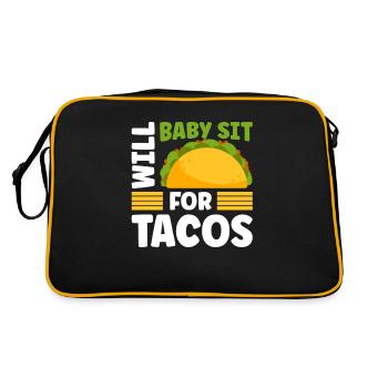 Baby-sitter Gift Babysitting Meilleure baby-sitter - Sac Retro - noir/or - Dos