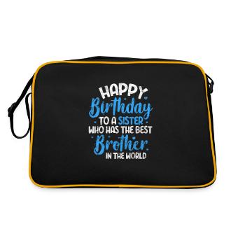 Brother - Retro Bag - black/gold - Back