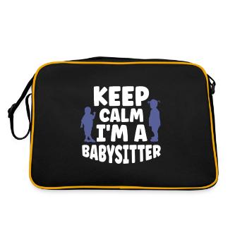 Baby-sitter Gift Babysitting Meilleure baby-sitter - Sac Retro - noir/or - Dos