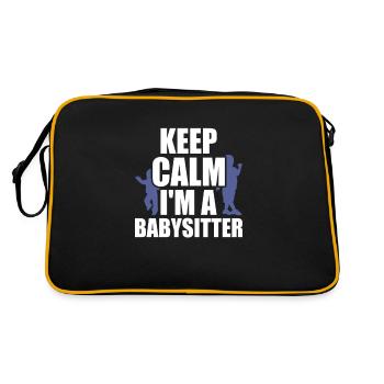 Baby-sitter Gift Babysitting Meilleure baby-sitter - Sac Retro - noir/or - Dos