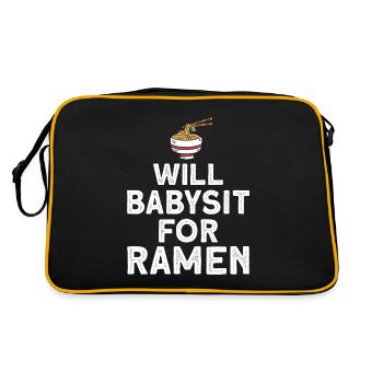 Baby-sitter Gift Babysitting Meilleure baby-sitter - Sac Retro - noir/or - Dos