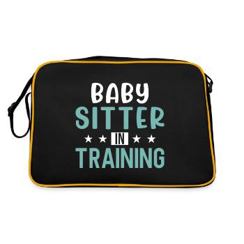 Baby-sitter Gift Babysitting Meilleure baby-sitter - Sac Retro - noir/or - Dos