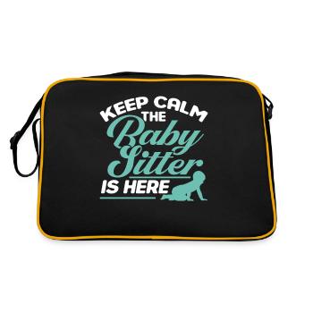 Baby-sitter Gift Babysitting Meilleure baby-sitter - Sac Retro - noir/or - Dos