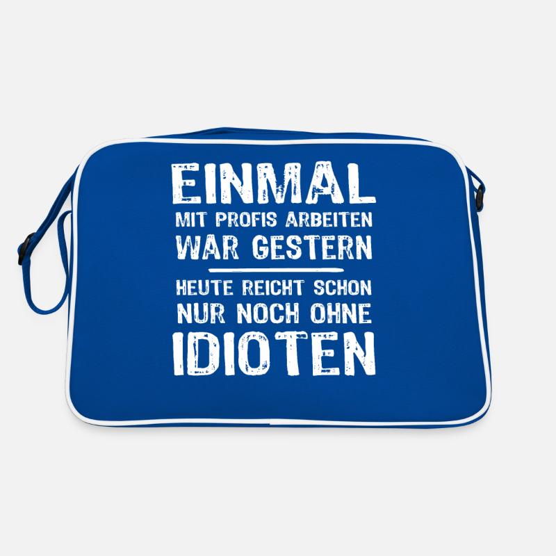 Einmal Mit Profis Arbeiten Retro Tasche