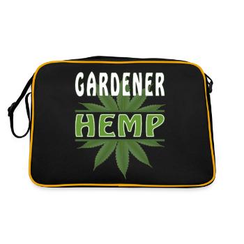 GARDENER HEMP - Retro Tasche - Schwarz/Gold - Hinten