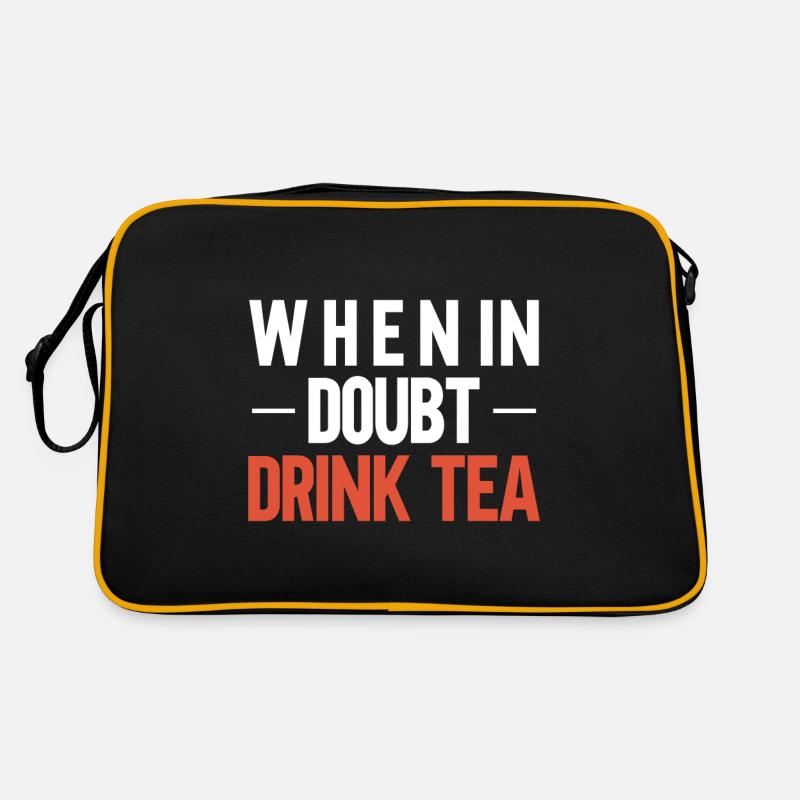 Teetrinker Teeliebhaber Geschenk Tee Retro Tasche