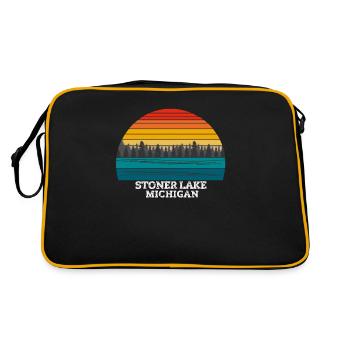 Stoner Lake Michigan - Sac Retro - noir/or - Dos