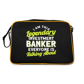 Banker Bank Money Banker - Retro Bag - black/gold - Back