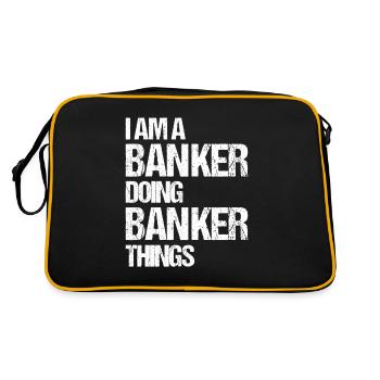 Banker Bank Money Banker - Retro Bag - black/gold - Back