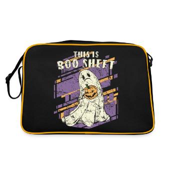 HALLOWEEN C’EST BOO SHEET - Sac Retro - noir/or - Dos