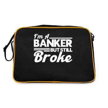 Banker Bank Money Banker - Retro Bag - black/gold - Back