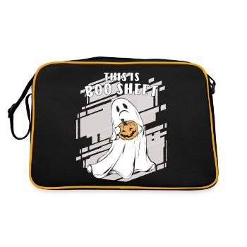 HALLOWEEN C’EST BOO SHEET - Sac Retro - noir/or - Dos