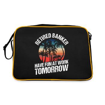 Banker Bank Money Banker - Retro Bag - black/gold - Back