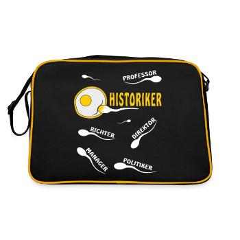 HISTORIKER - Retro Tasche - Schwarz/Gold - Hinten