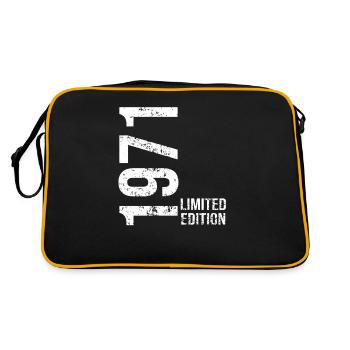 Limitierte Auflage von 1971 - Retro Tasche - Schwarz/Gold - Hinten