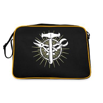 Spengler guild sign Bauspengler - Retro Bag - black/gold - Back