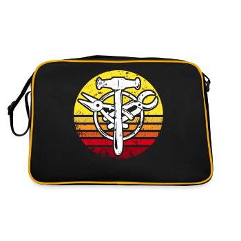 Spengler guild sign Bauspengler - Retro Bag - black/gold - Back