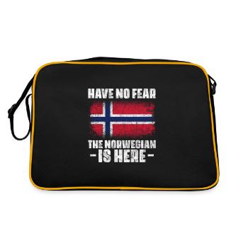 Norvège Scandinavie Norge Norwegian Gift - Sac Retro - noir/or - Dos