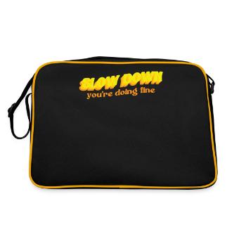 Ralentissez, vous faites une bonne offre - Sac Retro - noir/or - Dos