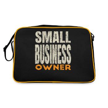 Propriétaire de petite entreprise Lady Man Quote Gift - Sac Retro - noir/or - Dos