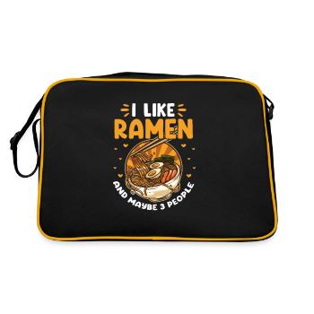 Ramen - Sac Retro - noir/or - Dos