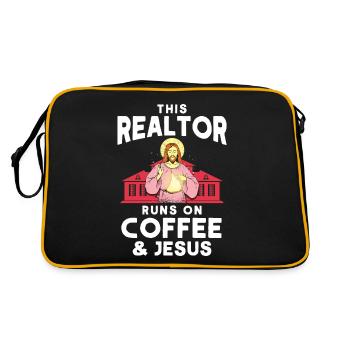 Agent immobilier Courtier Profession Immobilier - Sac Retro - noir/or - Dos
