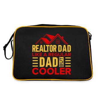 Agent immobilier Courtier Profession Immobilier - Sac Retro - noir/or - Dos