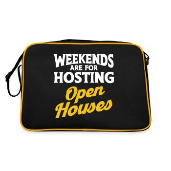 Agent immobilier Courtier Profession Immobilier - Sac Retro - noir/or - Dos