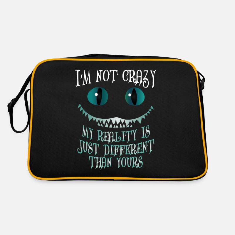 Je ne suis pas fou Ma réalité est juste différente - Sac Retro - noir/or
