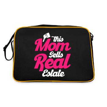 Agent immobilier Courtier Profession Immobilier - Sac Retro - noir/or - Dos