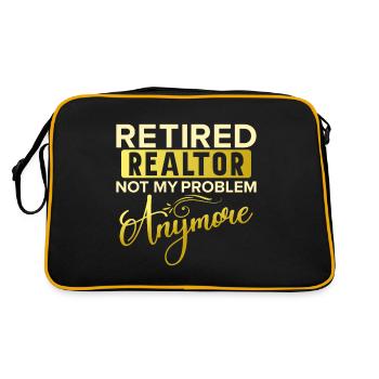 Agent immobilier Courtier Profession Immobilier - Sac Retro - noir/or - Dos